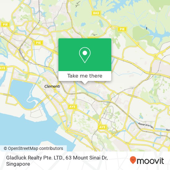 Gladluck Realty Pte. LTD., 63 Mount Sinai Dr map