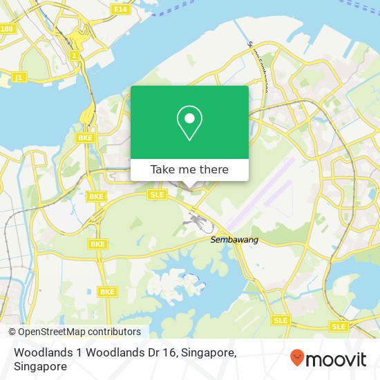 Woodlands 1 Woodlands Dr 16, Singapore地图