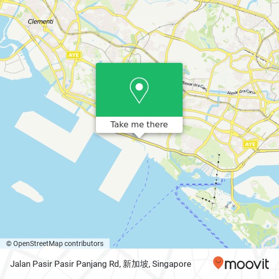 Jalan Pasir Pasir Panjang Rd, 新加坡地图