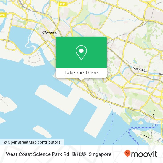 West Coast Science Park Rd, 新加坡地图