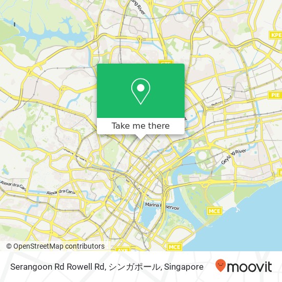 Serangoon Rd Rowell Rd, シンガポール地图