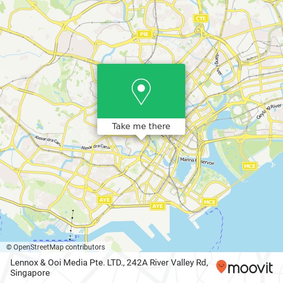 Lennox & Ooi Media Pte. LTD., 242A River Valley Rd地图