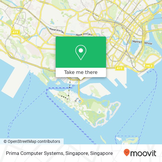 Prima Computer Systems, Singapore map