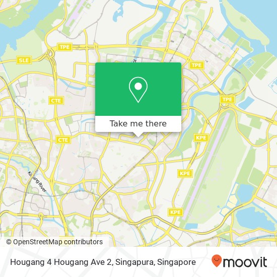 Hougang 4 Hougang Ave 2, Singapura地图