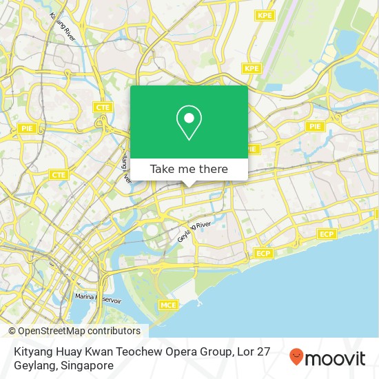 Kityang Huay Kwan Teochew Opera Group, Lor 27 Geylang地图