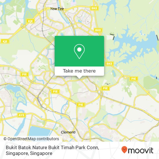 Bukit Batok Nature Bukit Timah Park Conn, Singapore地图