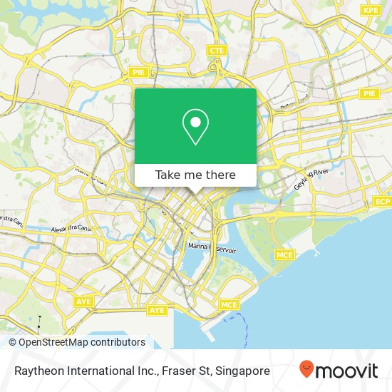 Raytheon International Inc., Fraser St map