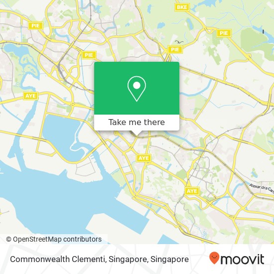 Commonwealth Clementi, Singapore map