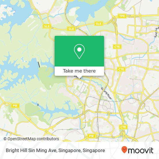 Bright Hill Sin Ming Ave, Singapore map