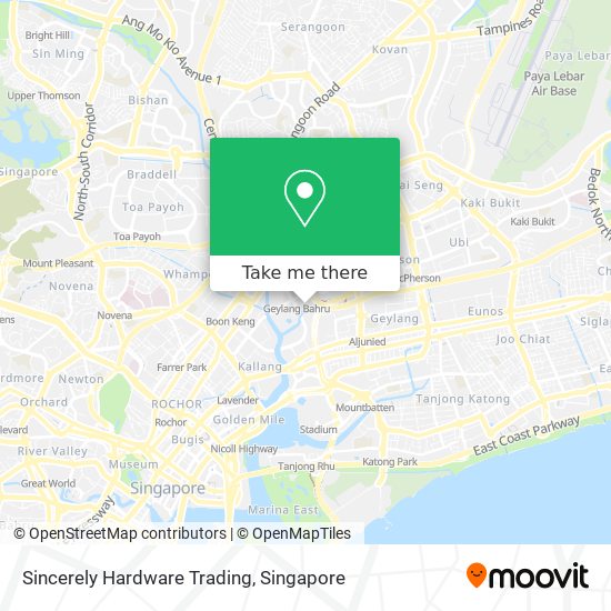 Sincerely Hardware Trading map