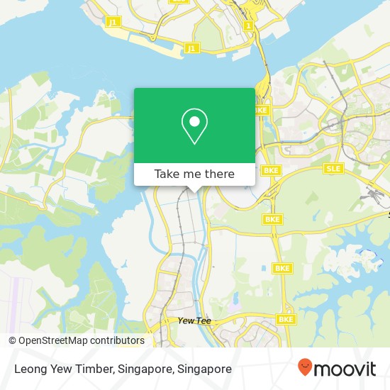 Leong Yew Timber, Singapore map