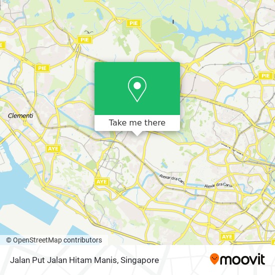 Jalan Put Jalan Hitam Manis map