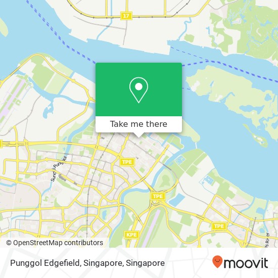 Punggol Edgefield, Singapore map