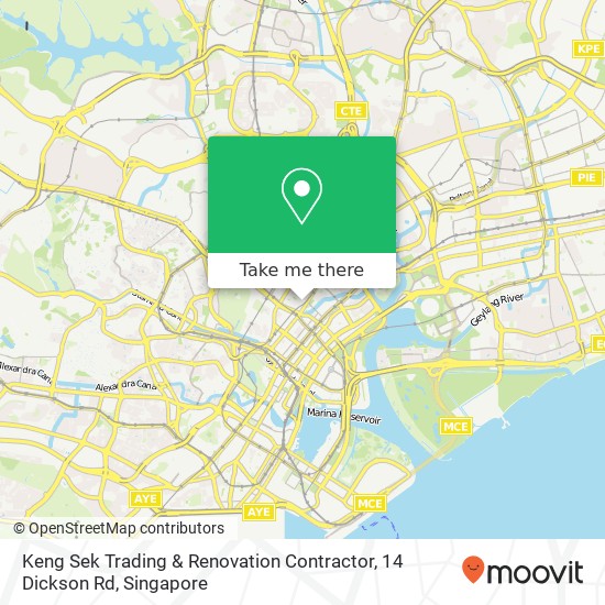Keng Sek Trading & Renovation Contractor, 14 Dickson Rd地图