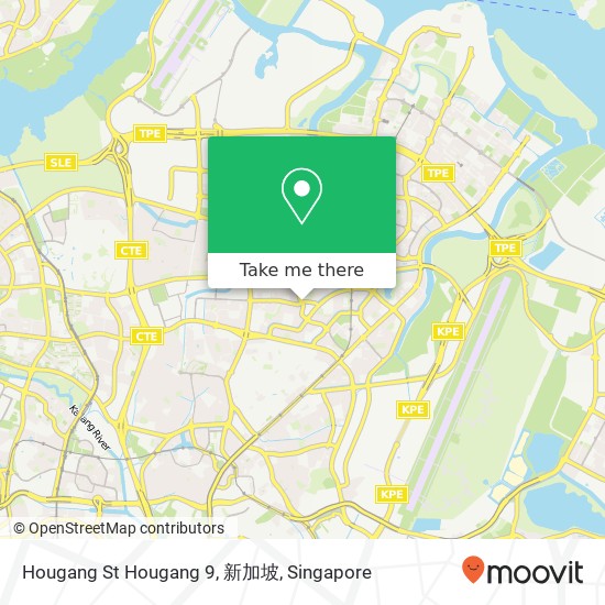 Hougang St Hougang 9, 新加坡地图