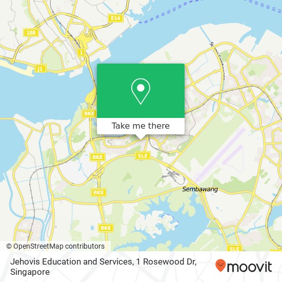 Jehovis Education and Services, 1 Rosewood Dr地图
