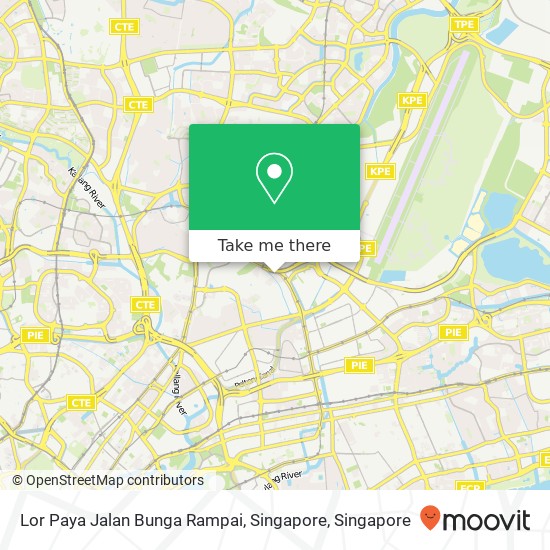 Lor Paya Jalan Bunga Rampai, Singapore map