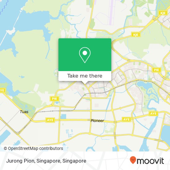 Jurong Pion, Singapore map