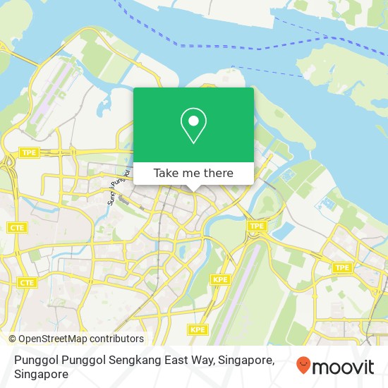Punggol Punggol Sengkang East Way, Singapore map