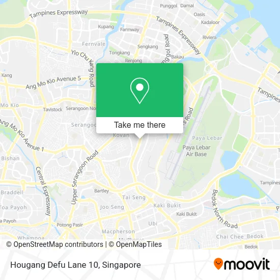 Hougang Defu Lane 10地图
