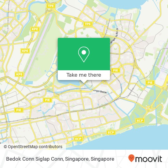 Bedok Conn Siglap Conn, Singapore地图