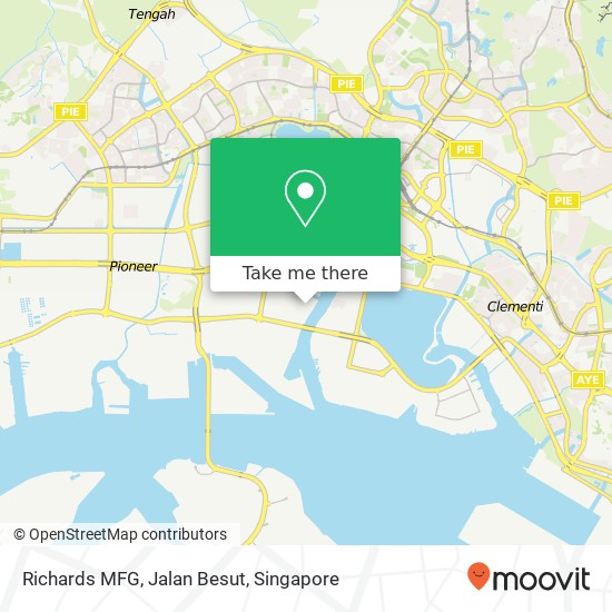 Richards MFG, Jalan Besut map