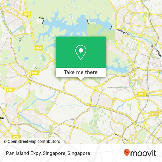 Pan Island Expy, Singapore map