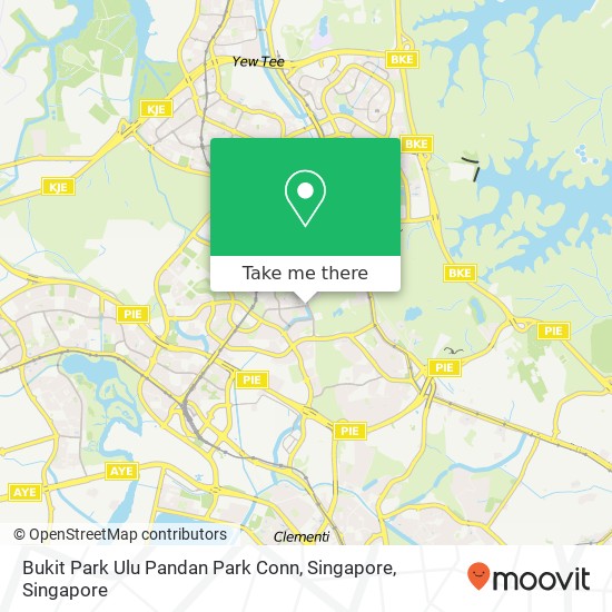 Bukit Park Ulu Pandan Park Conn, Singapore map