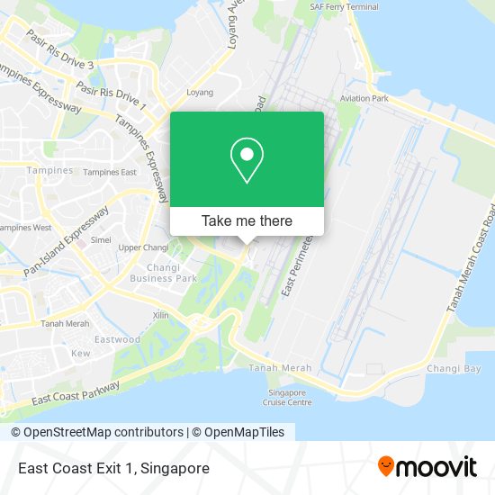 East Coast Exit 1 map