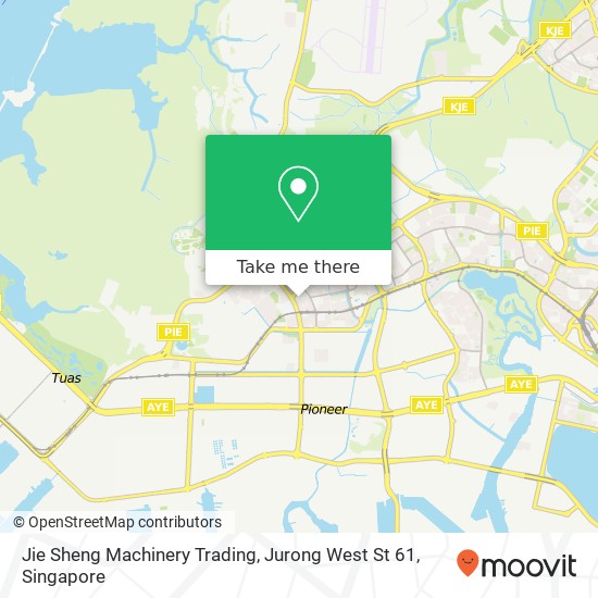 Jie Sheng Machinery Trading, Jurong West St 61 map