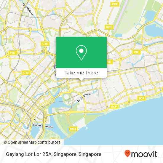 Geylang Lor Lor 25A, Singapore map