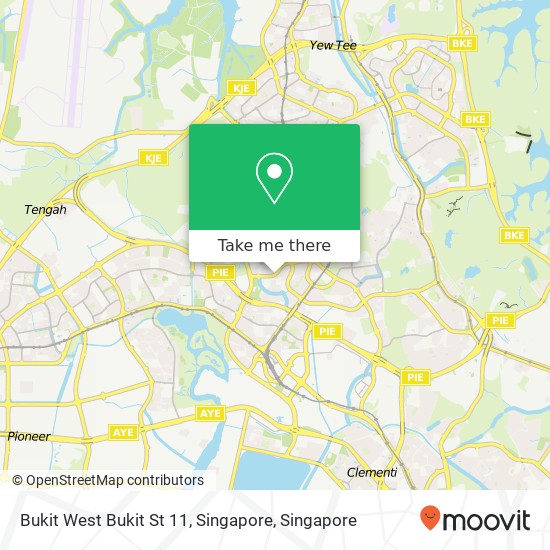 Bukit West Bukit St 11, Singapore map