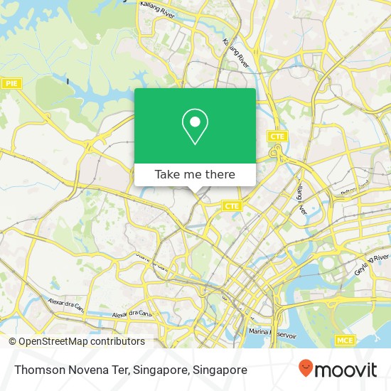 Thomson Novena Ter, Singapore地图