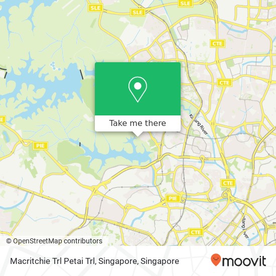 Macritchie Trl Petai Trl, Singapore map