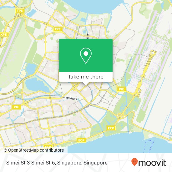 Simei St 3 Simei St 6, Singapore map