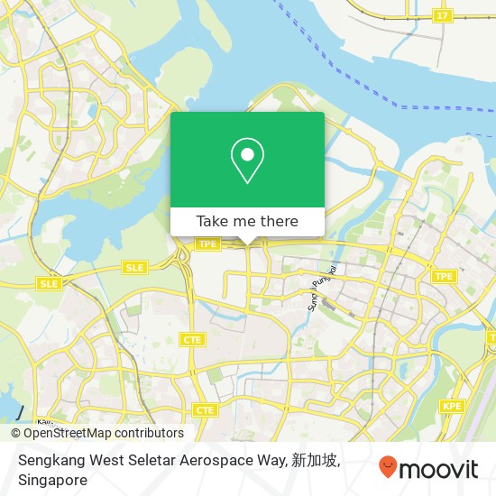 Sengkang West Seletar Aerospace Way, 新加坡地图