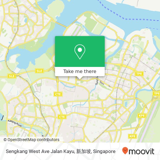 Sengkang West Ave Jalan Kayu, 新加坡地图