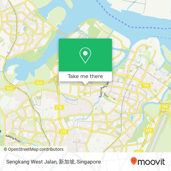 Sengkang West Jalan, 新加坡地图