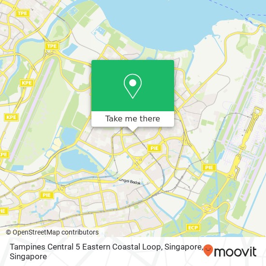 Tampines Central 5 Eastern Coastal Loop, Singapore map