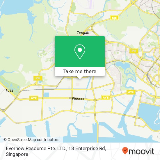 Evernew Resource Pte. LTD., 18 Enterprise Rd地图