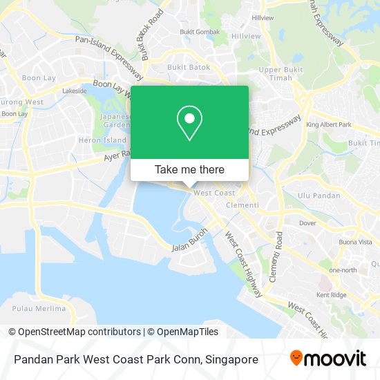 Pandan Park West Coast Park Conn map