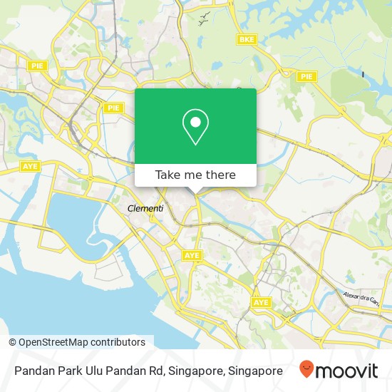 Pandan Park Ulu Pandan Rd, Singapore地图