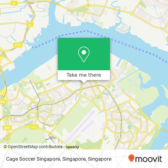 Cage Soccer Singapore, Singapore map