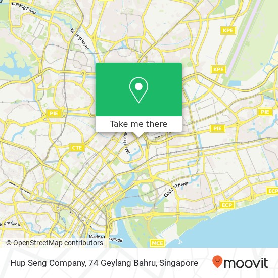 Hup Seng Company, 74 Geylang Bahru map