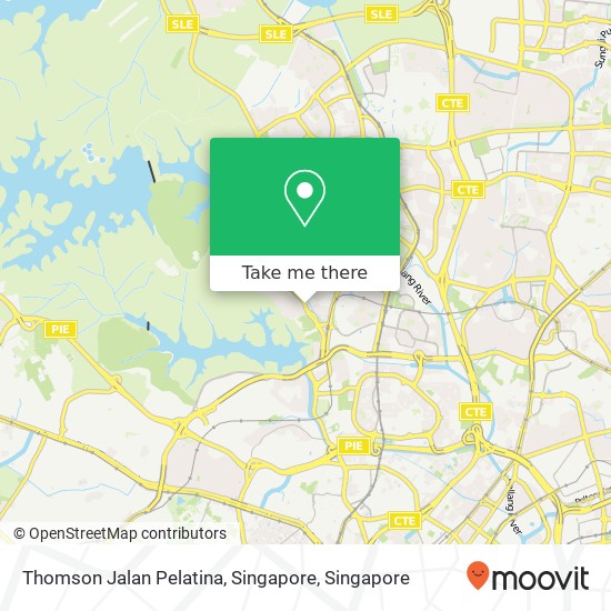 Thomson Jalan Pelatina, Singapore map