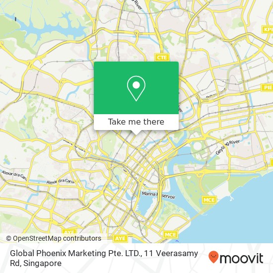 Global Phoenix Marketing Pte. LTD., 11 Veerasamy Rd地图