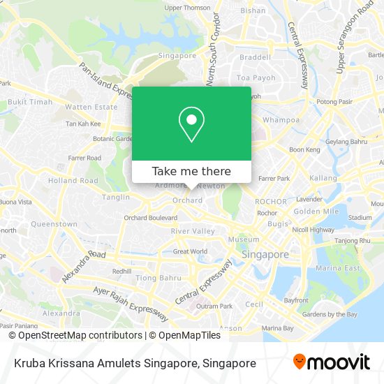 Kruba Krissana Amulets Singapore map