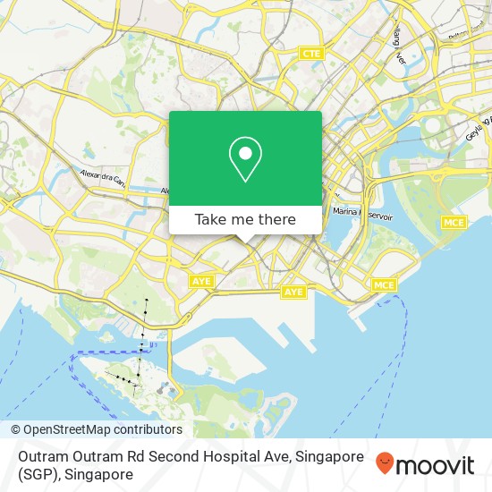 Outram Outram Rd Second Hospital Ave, Singapore (SGP) map