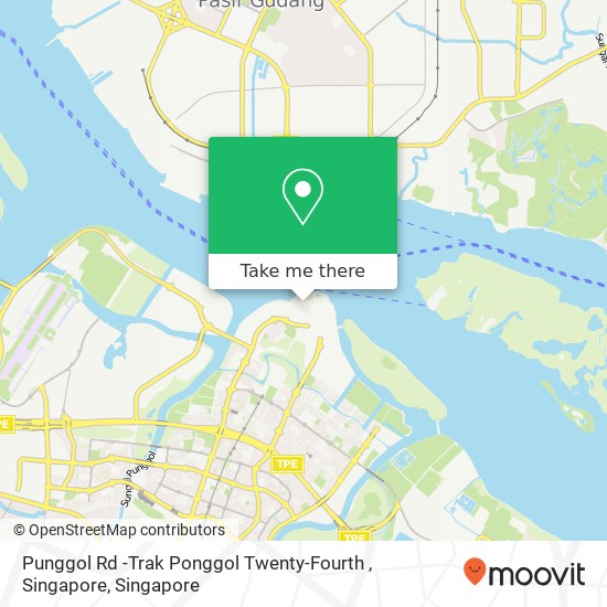 Punggol Rd -Trak Ponggol Twenty-Fourth , Singapore地图