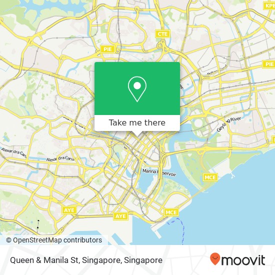 Queen & Manila St, Singapore map